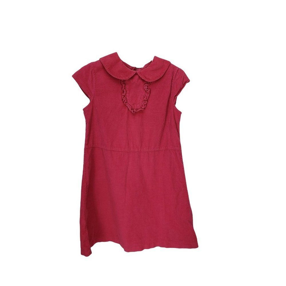 Mom and Me Deep Pink Cap Sleeve‎ Size 4 Girl's Corduroy Dress